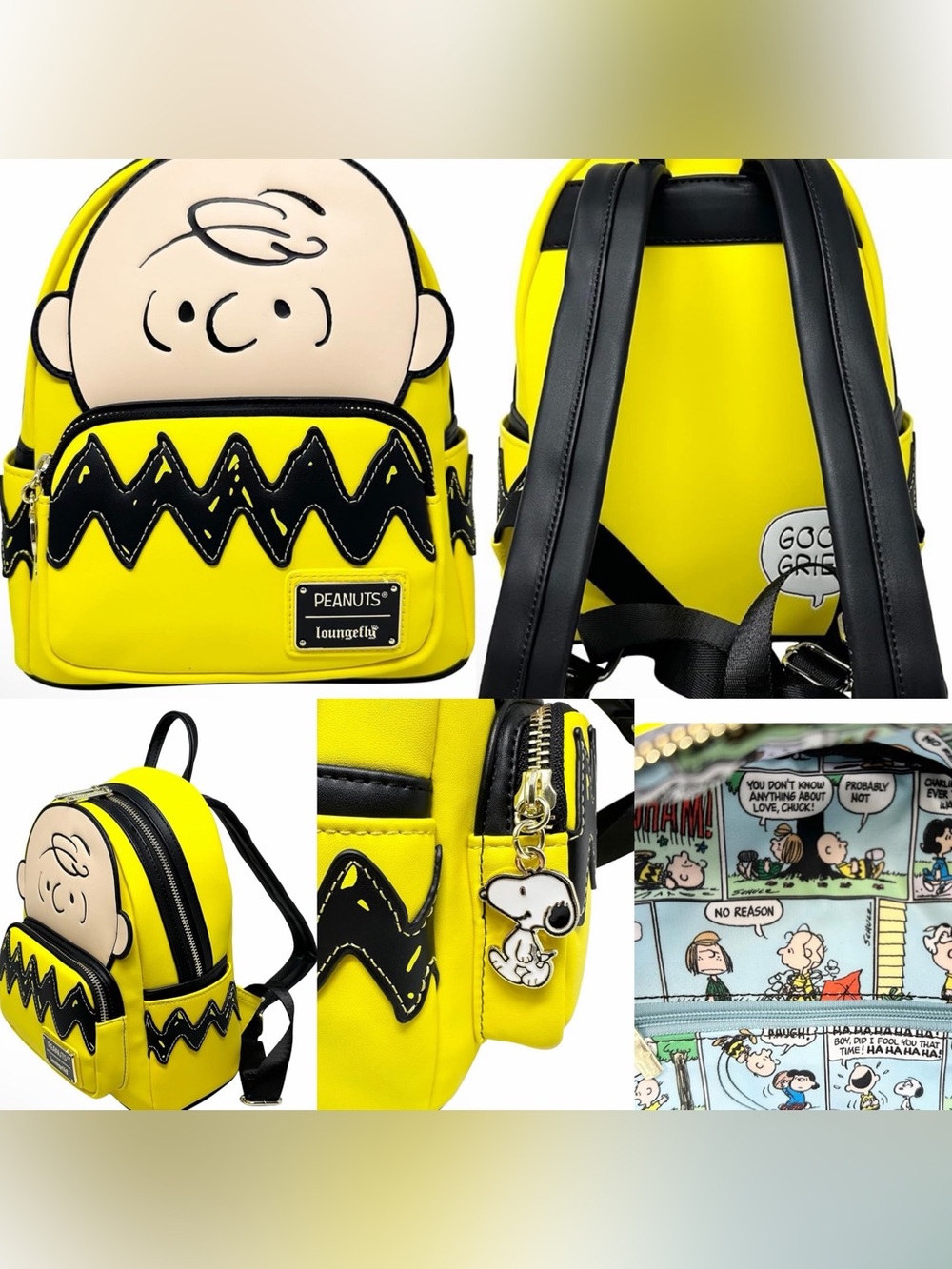 NWOT Loungefly Peanuts Charlie
Brown Cosplay Mini Backpack